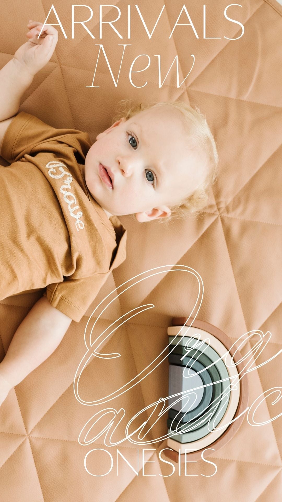 Custom Embroidered Organic Baby Onesie