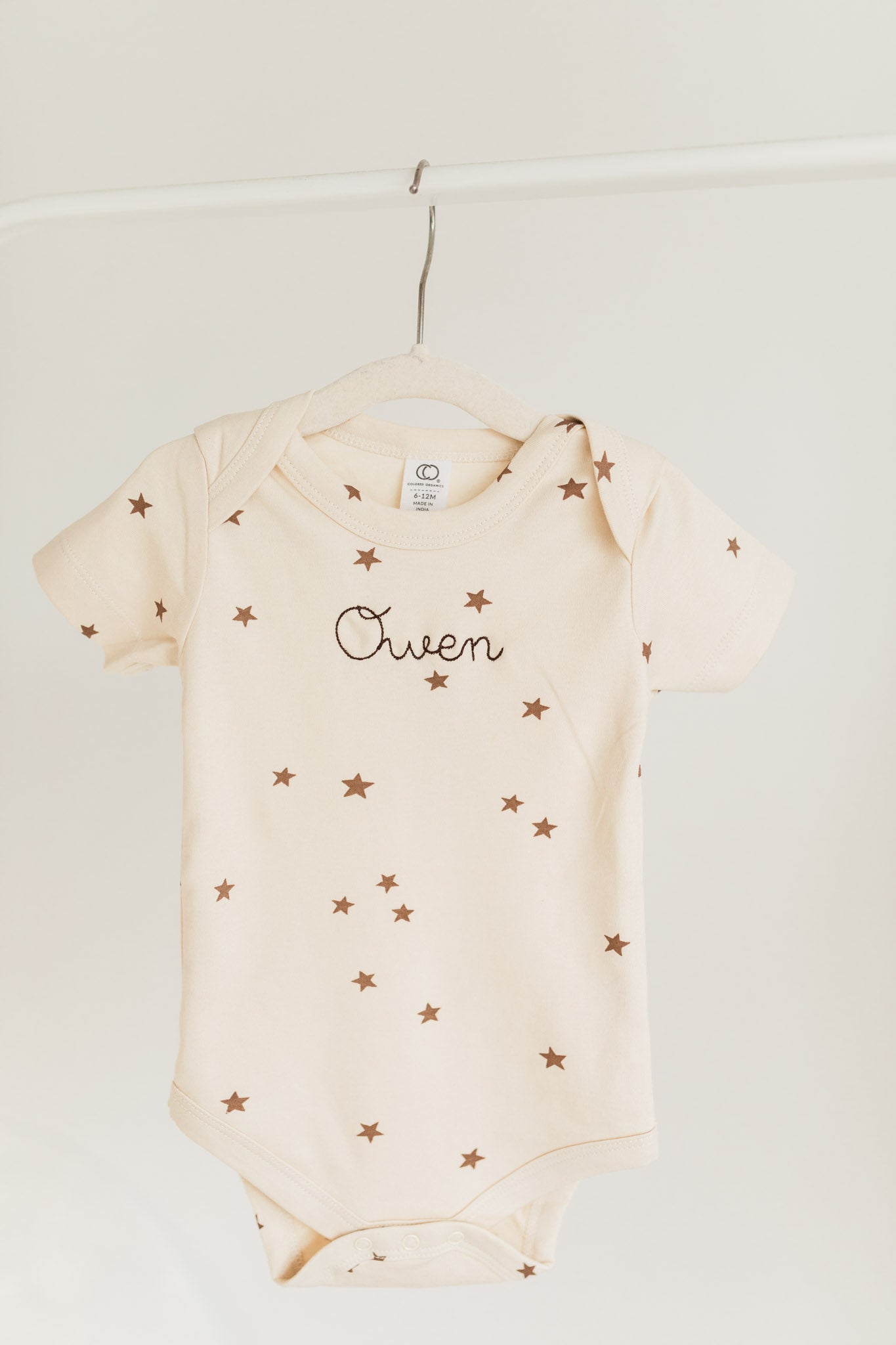 Custom Embroidered Organic Baby Onesie